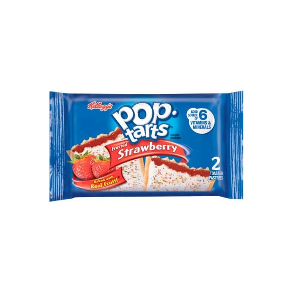 Kelloggs Pop Tarts, Frosted Strawberry, 3.67 oz., 2/Pack, 6 Packs/Box 3800031732 - main